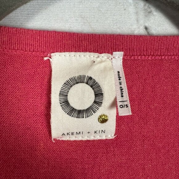 Anthropologie Akemi + Kin Dolman Cardigan Sweater Tie Front Pink Women One Size - Picture 2 of 7